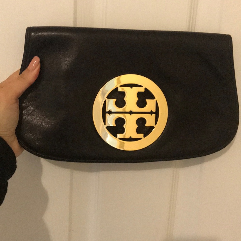 Tori Burch black clutch